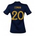 Billige Frankrig Kingsley Coman #20 Hjemmebane Fodboldtrøjer Dame VM 2022 Kortærmet